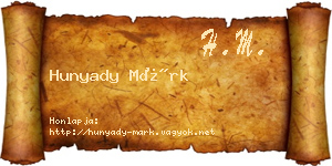 Hunyady Márk névjegykártya